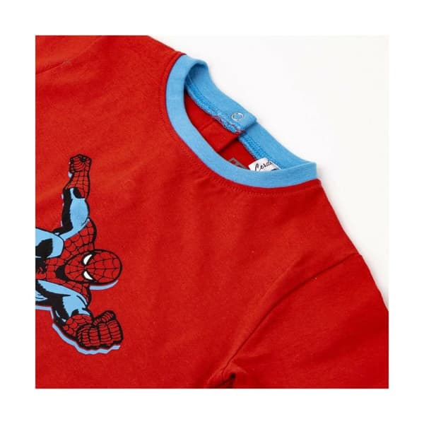 Kortærmet T-shirt Spider-Man Rød - 18 måneder