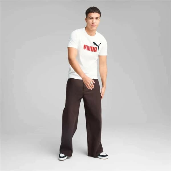 T-shirt med kortärm Herr Puma Vit - M
