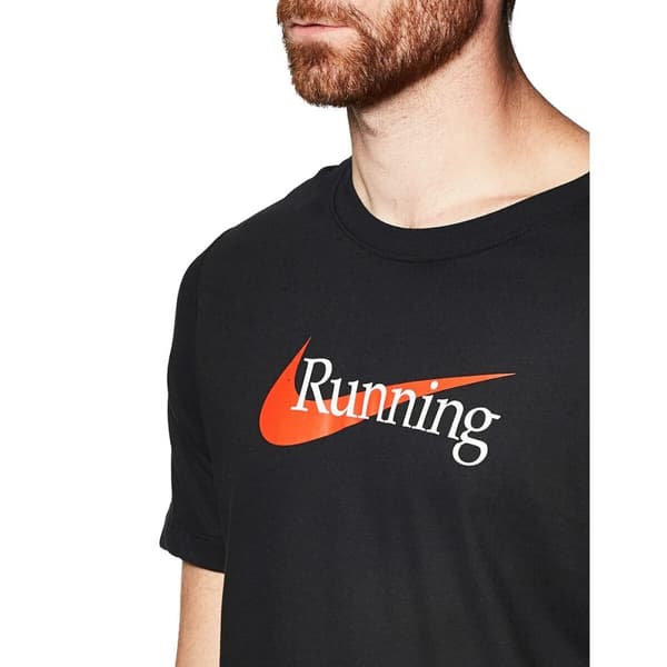 T-shirt med kortärm Herr Nike HBR CW0945 010 Svart Män S