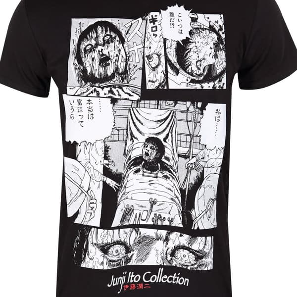 Kortærmet T-shirt Junji Ito Surgery Sort Unisex - XL