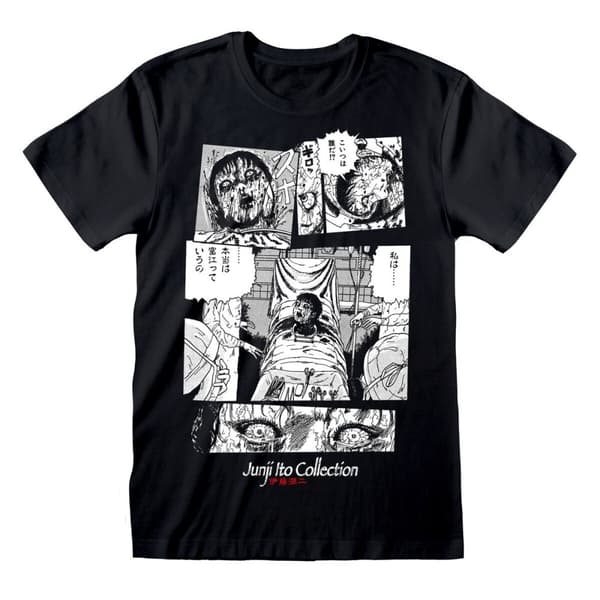 Kortærmet T-shirt Junji Ito Surgery Sort Unisex - XL