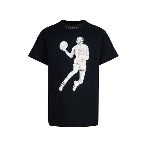 Barn T-shirt med kortärm Jordan Air Svart - 6-7 år