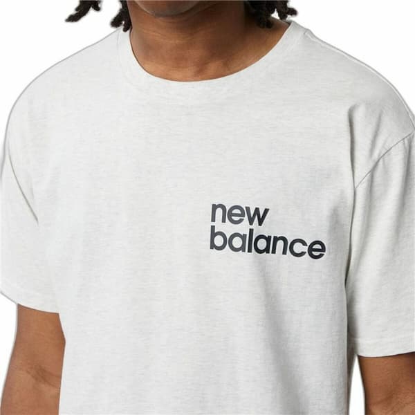 T-shirt med kortärm Herr New Balance Nb Essentials Graphic 1 Sah Vit - S