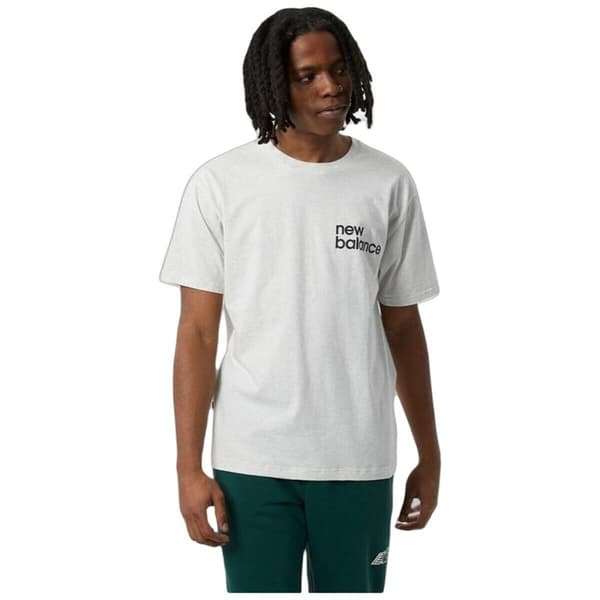 T-shirt med kortärm Herr New Balance Nb Essentials Graphic 1 Sah Vit - S