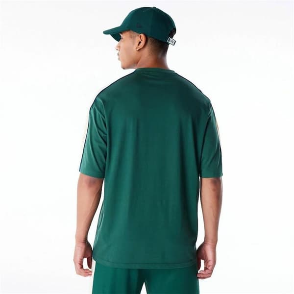 T-shirt med kortärm Herr New Era NBA PANEL OS Milwaukee Bucks Ljusgrön - M