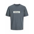 Miniatyrbild 1 av 2: T-shirt med kortärm Herr Jack & Jones JORSPLIT AOP BRANDING TEE 12272993 Grå - S