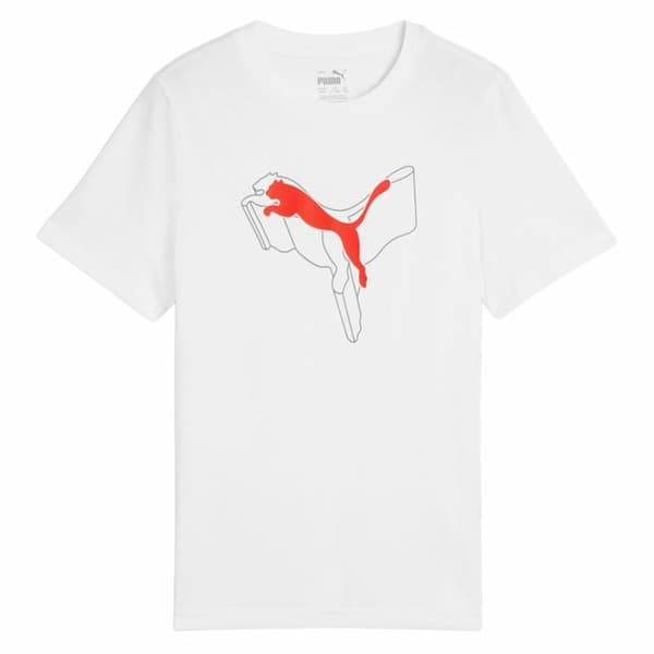 Child's Short Sleeve T-Shirt Puma Essentials+ Logo Lab Graphic