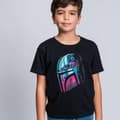 Miniatyrbild 4 av 6: Barn T-shirt med kortärm The Mandalorian Svart - 6 år