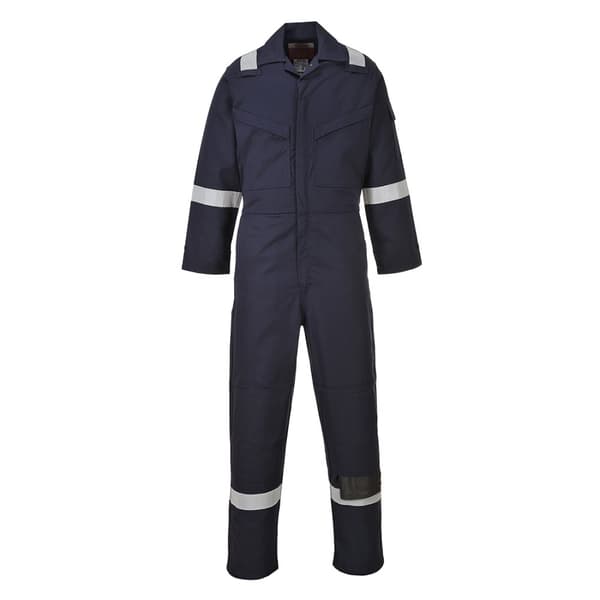 Portwest FR50NAR XS Marineblå flammehæmmende antistatisk heldragt 350 g