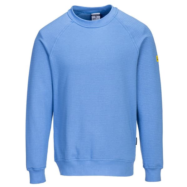 ESD Antistatisk Sweatshirt - Hamilton Blå XXL