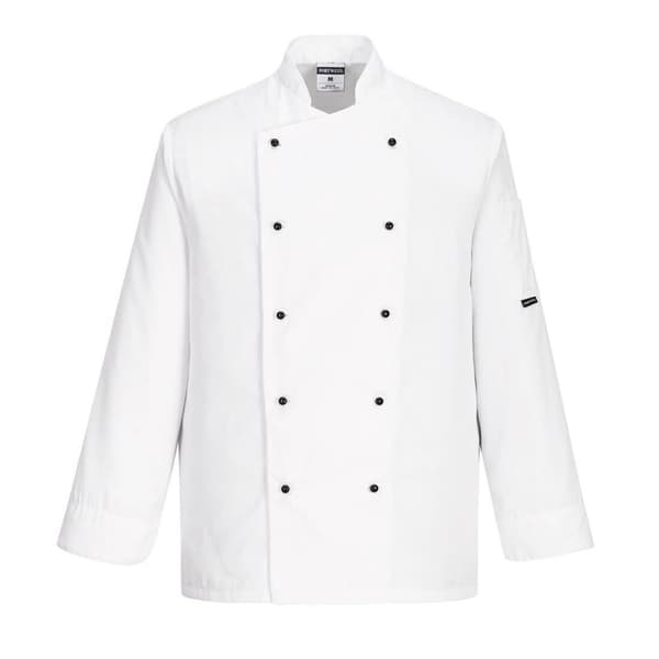Somerset kokkesweatshirt - Hvid 4XL