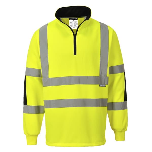 Xenon Rugby Hi-Vis Sweatshirt - Gul M