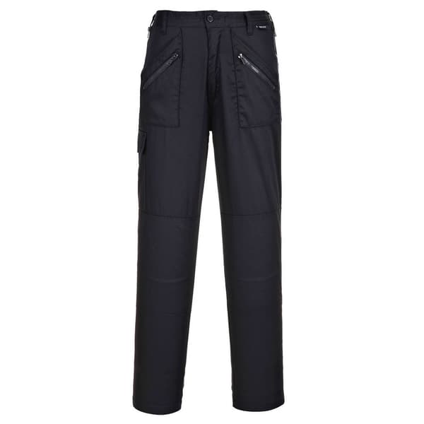 Sorte arbejdsbukser til dame, Portwest S687BKR M