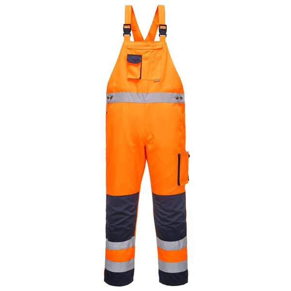 Dijon Hi-Vis Overall - Orange/Marinblå XXL
