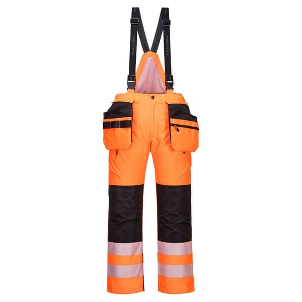 PW3 Vintersikkerhedsoveralls - Orange/Sort M