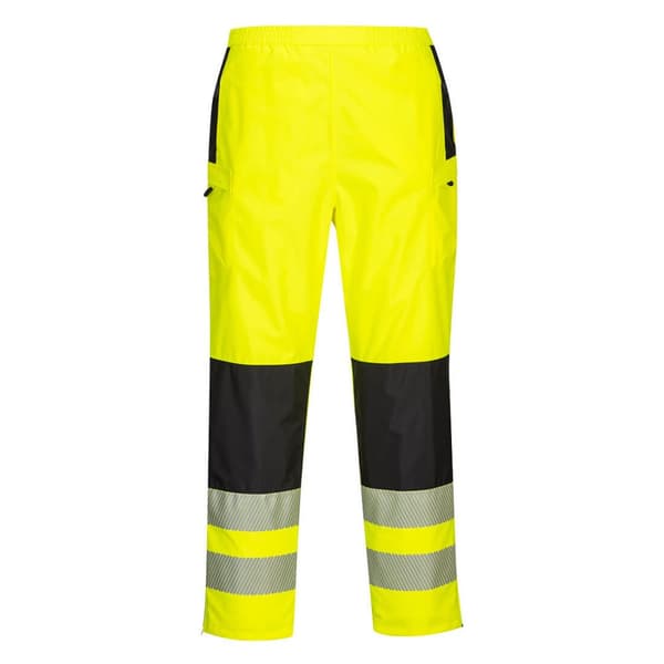 PW3 Dame Hi-Vis Regnbukser - Gul/Sort XXL