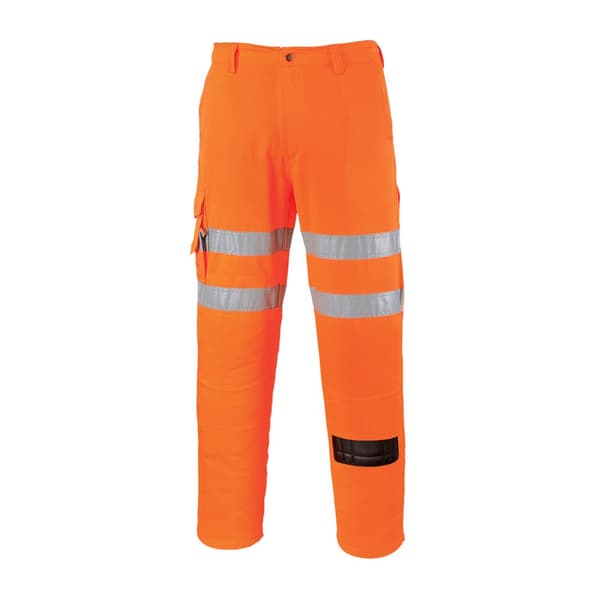 Jernbanearbejder kampbukser - Orange Tall L