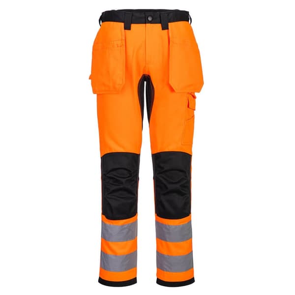 Portwest WX2 Eco Hi-Vis-byxor med hölster CD889OBR 33