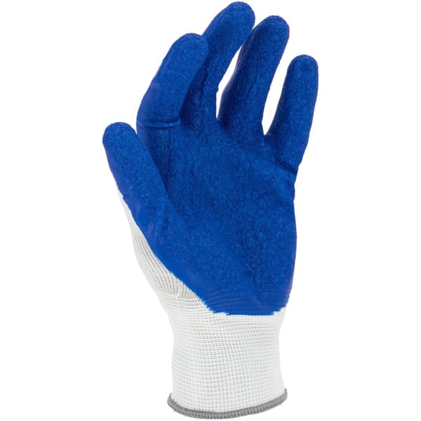 LATEXHANDSKER BLÅ-HVIDE L210509P, KORT, "9", CE, LAHTI