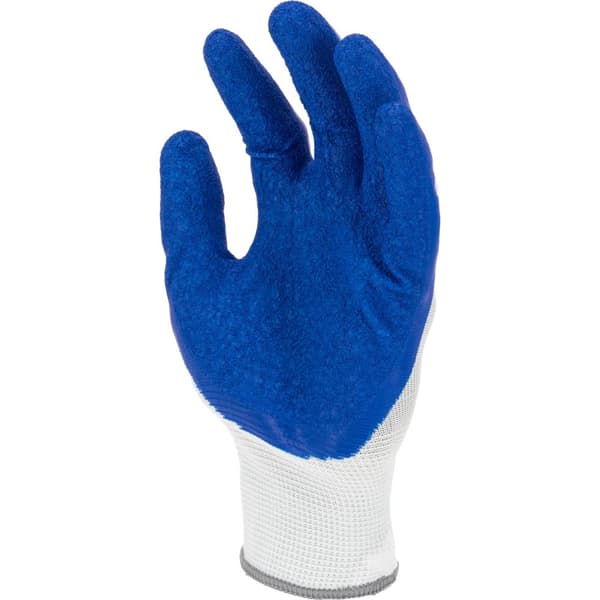 LATEXHANDSKER BLÅ-HVIDE L210509P, KORT, "9", CE, LAHTI