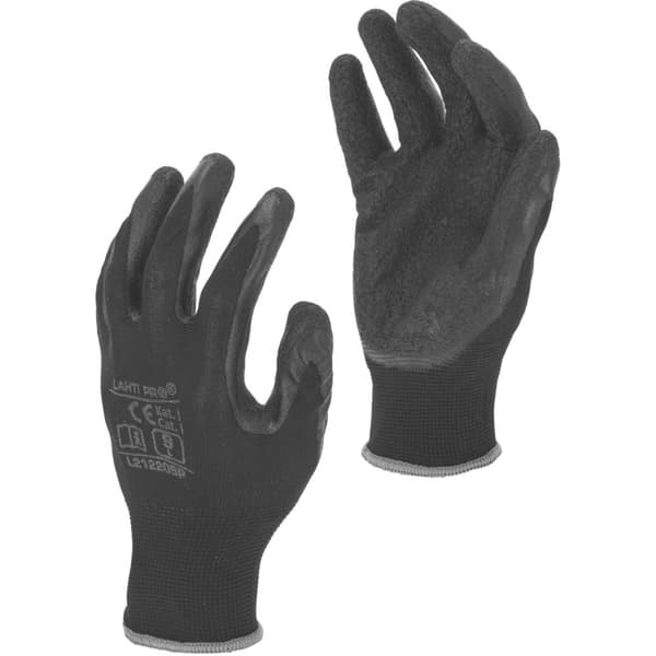 Latexhandsker sorte L212211P, 12 par, "11", CE, Lahti
