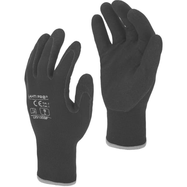 VARME HANDSKER, SORTE L251308P, KORT, "8", CE, LAHTI