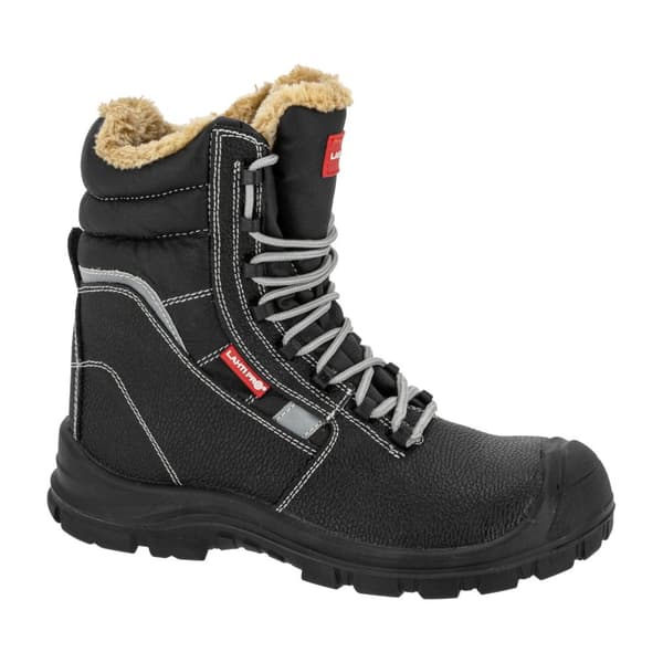 ISOLERADE HÖGA ANKLESTÖVLAR I LÄDER, SVARTA, S3L FO SR,"45",CE,LAHTI