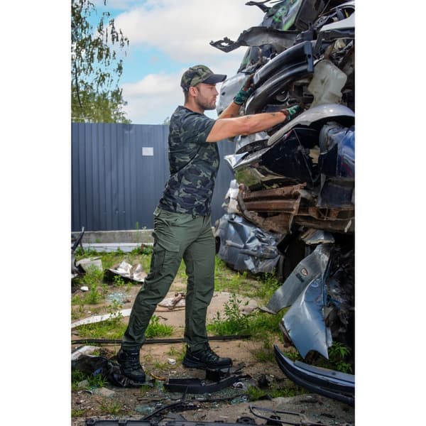 RIP-STOP STRIKKESKO, GRØN CAMO, S2 SRC,"45",CE,LAHTI