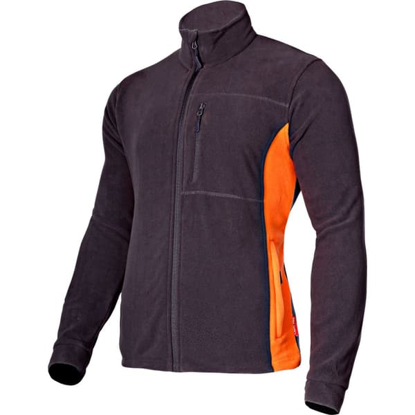 FLEECE SWEATSHIRT. GRAFIT-ORANGE, "M", CE, LAHTI