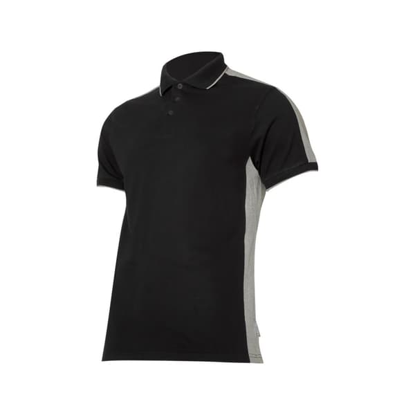 POLOSHIRT 190G/M2, SORT-GRÅ, "S", CE, LAHTI