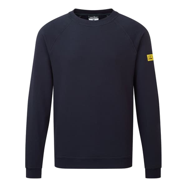 ESD XXL antistatisk sweatshirt