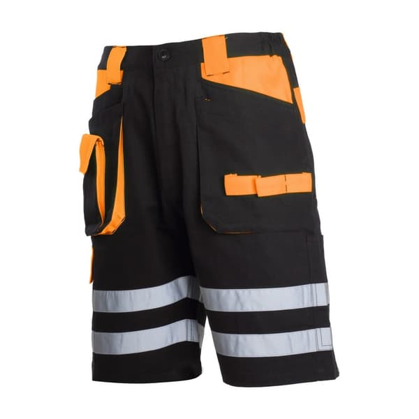 KORTÄRMAD SVART-POM 100% BOMULL MED REFLEKTERANDE YTA,"2XL",CE,LAHTI