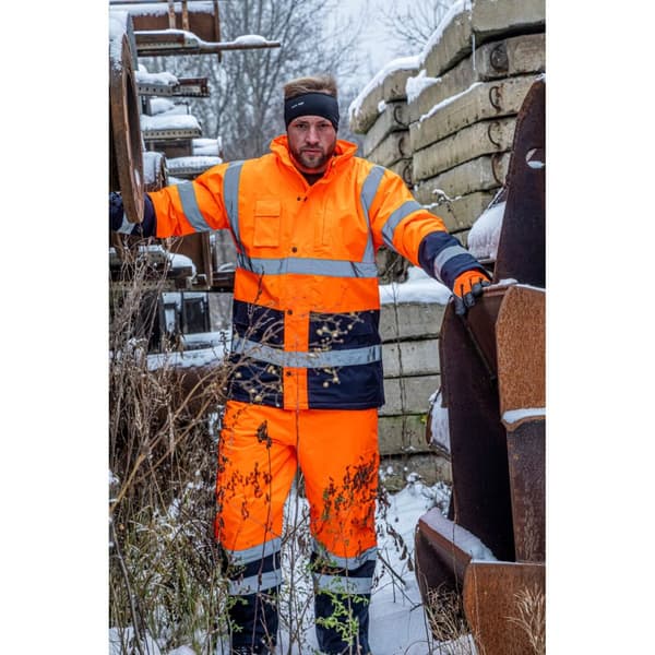 VARMA BYXOR MED HÖG VARSELBARHET, ORANGE, "S", CE, LAHTI