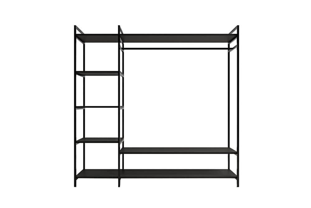 URSHEIM Garderob 180x40 cm Svart
