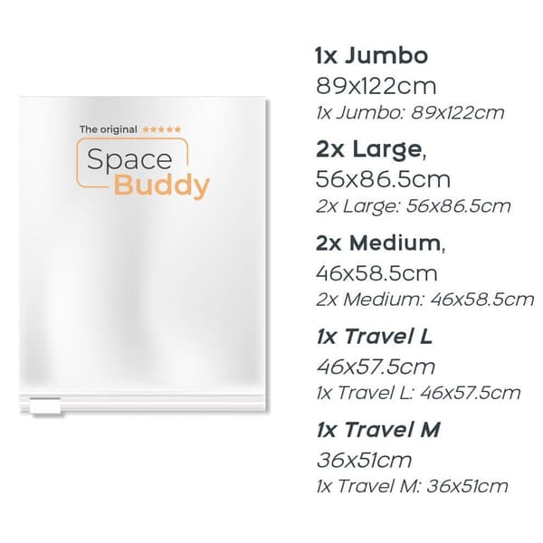 Space Buddy Vacuum poser 7-pak
