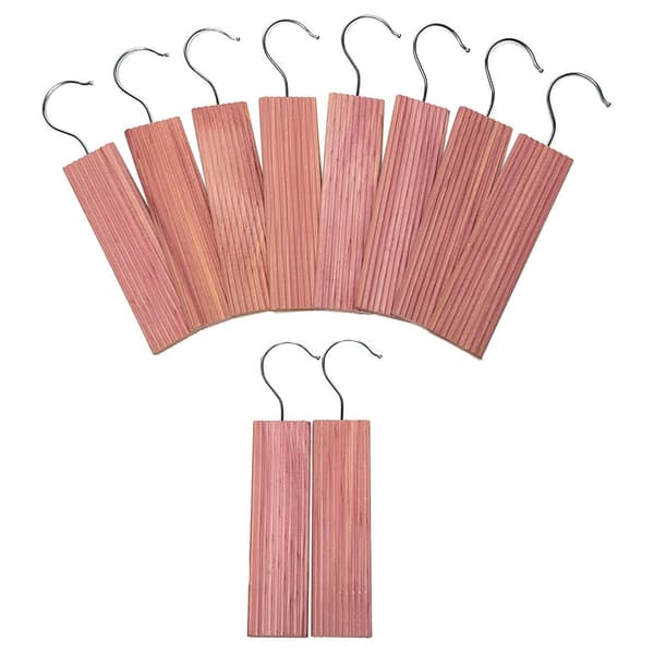 Klädhängare med cedarträ 10-pack