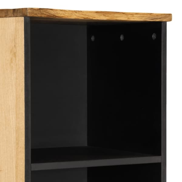 Skänk 38x34x160 cm massivt grovt mangoträ
