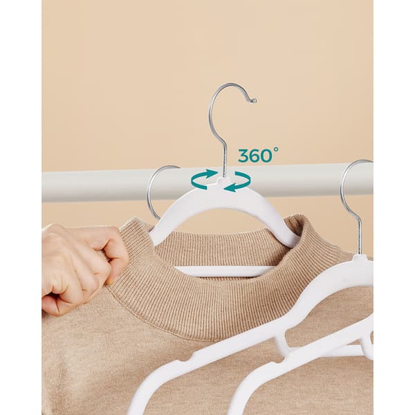 Galgar med sammet och 360° roterbar krok - 50-pack