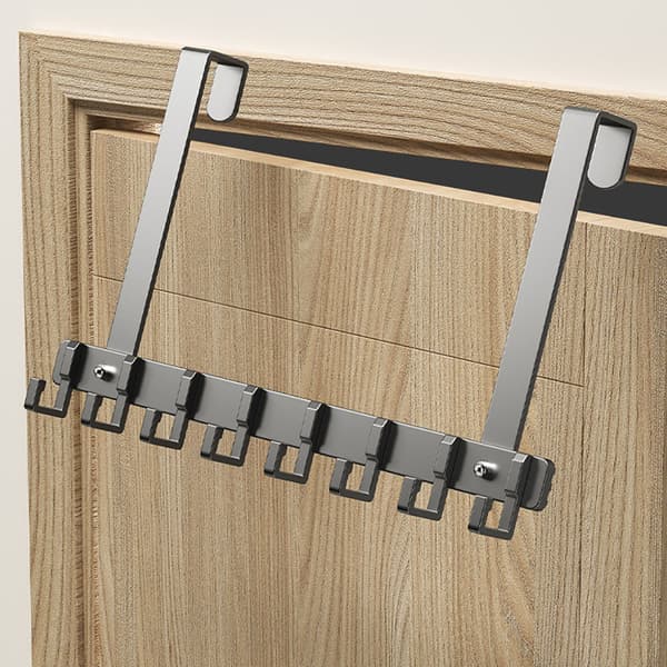 Dørhængere i aluminium med 7 kroge - 46 cm