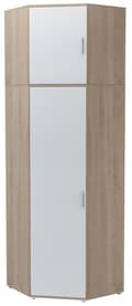 Miniatyrbillede 3 af 4: Hjørne garderobe forlængelse BODO 80x80 hvid-sonoma