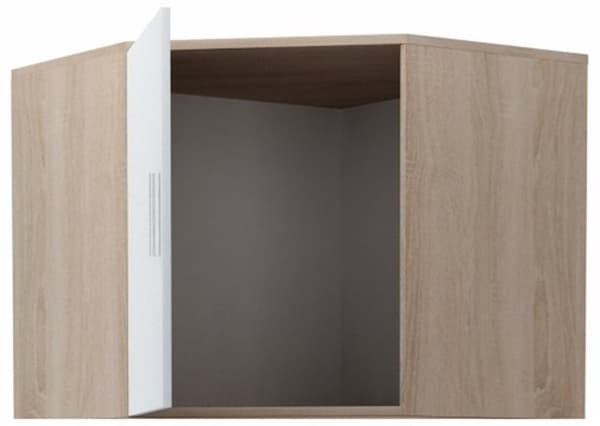 Hjørne garderobe forlængelse BODO 80x80 hvid-sonoma