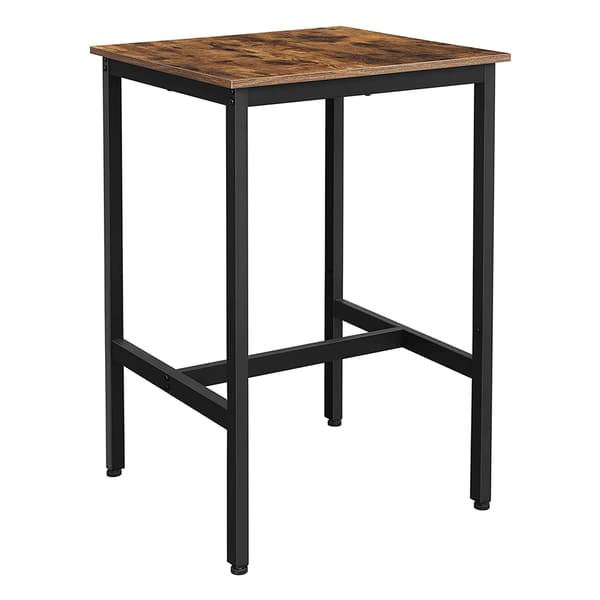 Barbord med robust stålramme - Brun/svart