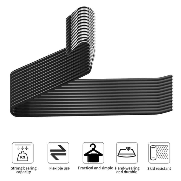 Byxgalgar i metall med öppen design – 10-pack