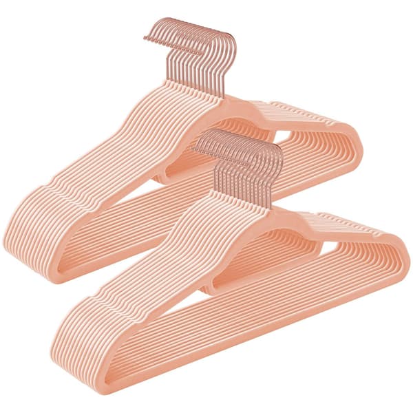 Fløyelshengere 30-pk - Rosegold