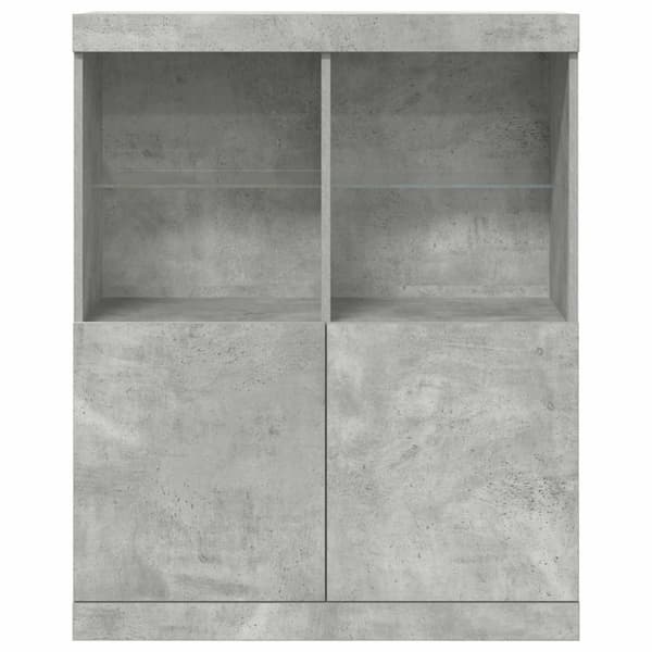 Skänk betonggrå 81x37x100 cm konstruerat trä