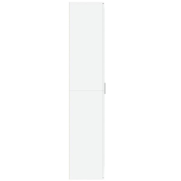 Högskåp vit 70x35x180 cm konstruerat trä