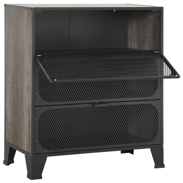 Förvaringsskåp 2 st grå 72x36x82 cm metall och MDF