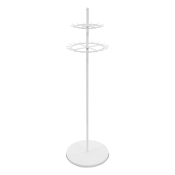 Krawattenställ, Fristående Organizer, 31 Krok, Modernt Design,VIT