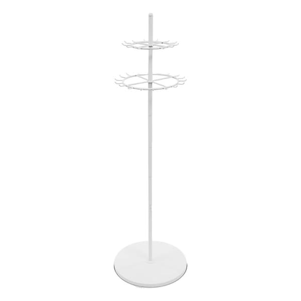 Krawattenställ, Fristående Organizer, 31 Krok, Modernt Design,VIT