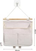 Miniatyrbild 2 av 5: Lollanda 1/2-pack Hängförvaring med Krokar - Vattentät Organizer för Hem och Badrum - Över Dörren Hängregal